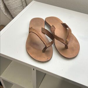Brown Leather Women's Sandals